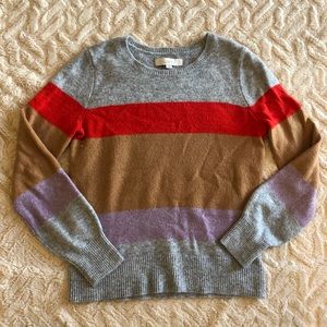 LOFT color block sweater